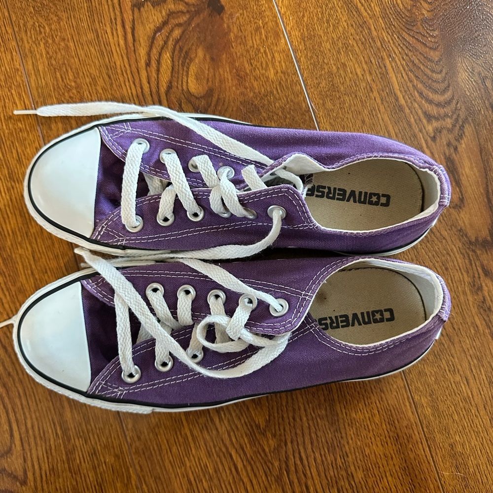 Converse Purple Low-Top Sneakers